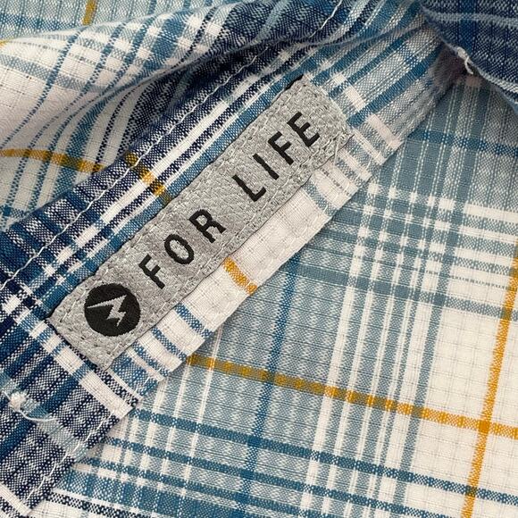 Marmot Men's Short Sleeve Button Up Shirt, Plaid, Sz. M Outdoor Workwear Hiking - Picture 8 of 11